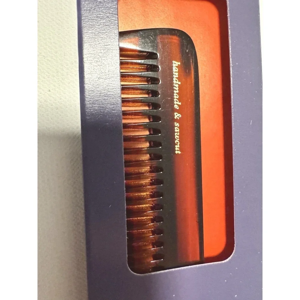 Kent England R5T - Handmade ‎ Toothed Pocket Comb Sawcut New Box